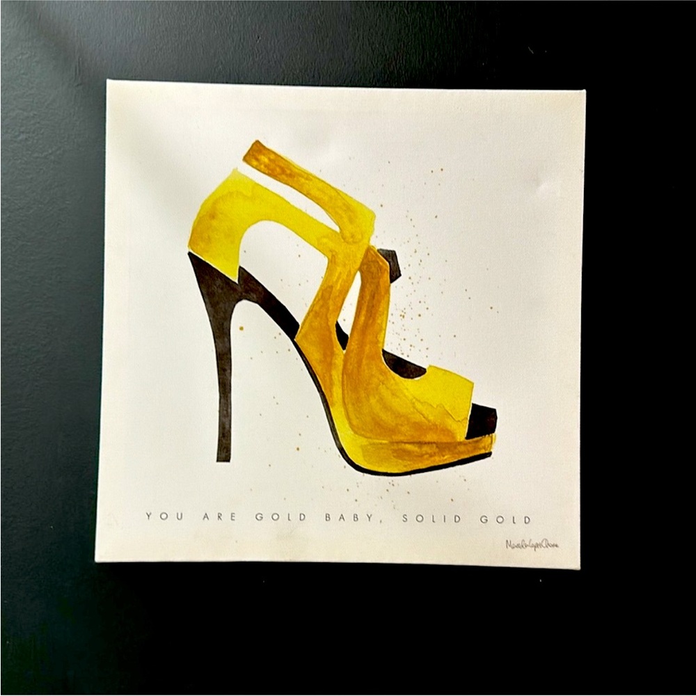 Gold, canvas, wall art
